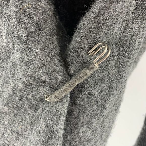 Nanette Lepore Gray Wool Blend Draped Cardigan S - Picture 3 of 8